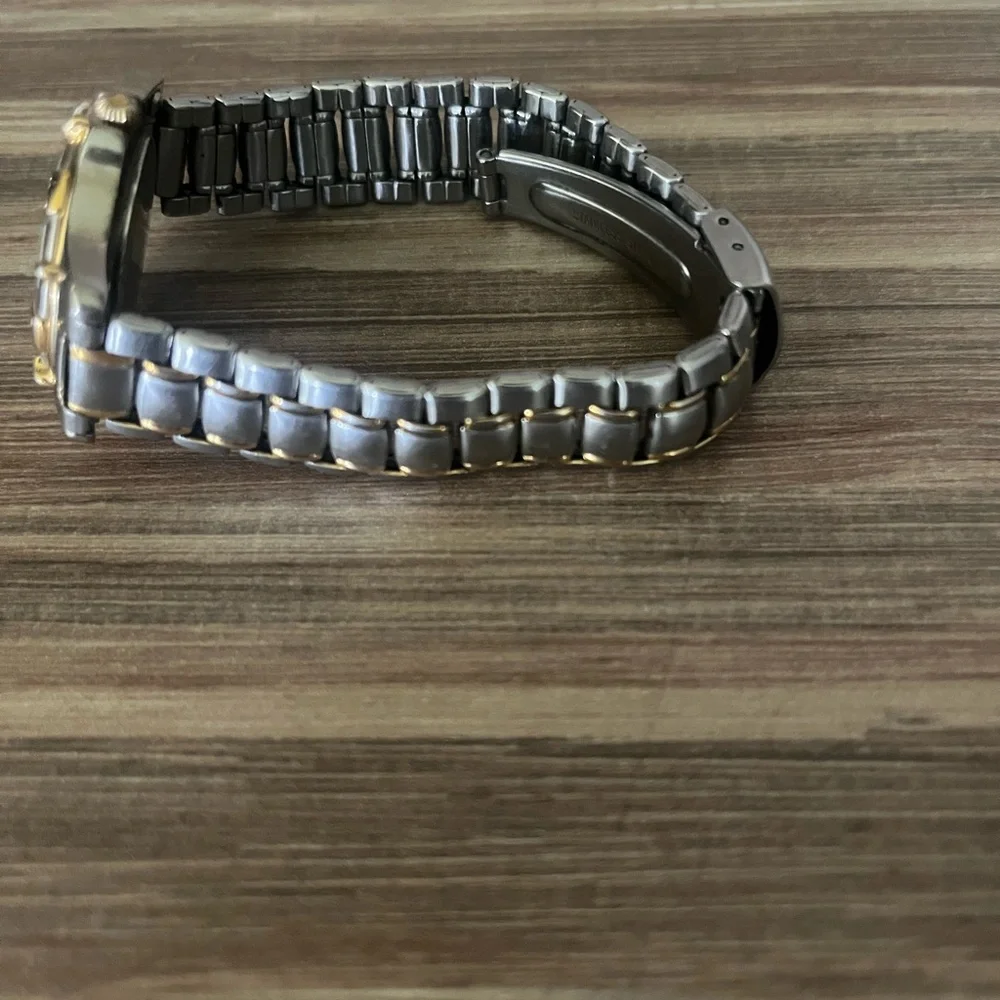 Anne Klein II 10/1562-3-5 Silver and Gold Two-Tone Watch - Picture 3 of 7